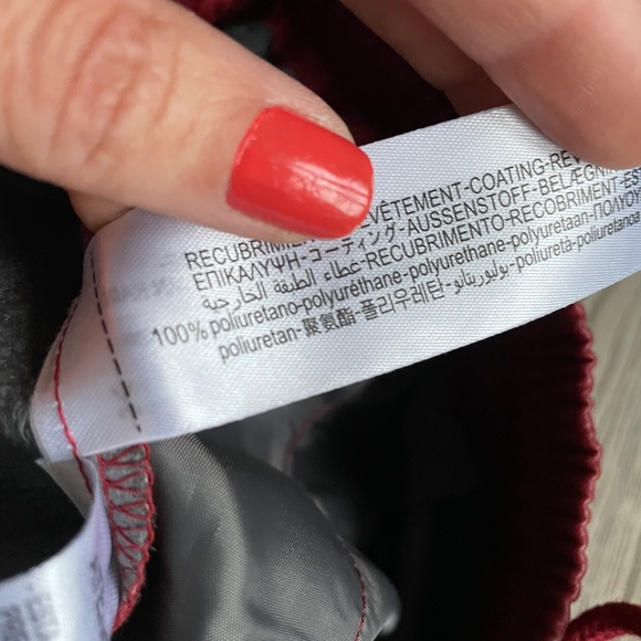 Zara red faux leather joggers - Picture 4 of 9